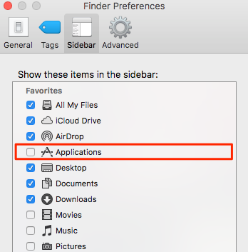 Apps folder find